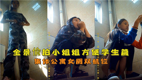 全景偷拍小姐姐方便学生篇集体公寓女厕双机位